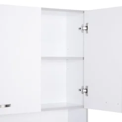 Armario de cocina Homcom 6 puertas+cajón blanco/gris 180x101x39 cm