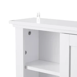Armario de pared multifuncional blanco 50,5x14,5x53 cm