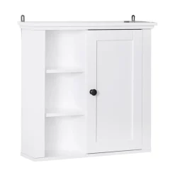 Armario de pared multifuncional blanco 50,5x14,5x53 cm