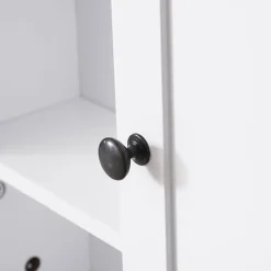 Armario de pared multifuncional blanco 50,5x14,5x53 cm