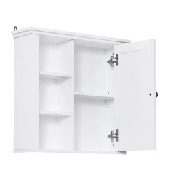 Armario de pared multifuncional blanco 50,5x14,5x53 cm