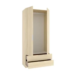 Armario Emax 2 puertas batientes y 2 cajones 203,5x91x51,4 cm