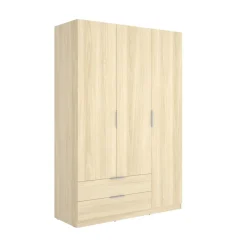 Armario Emax 3 puertas con 2 cajones 203,5x136,6x51,4 cm