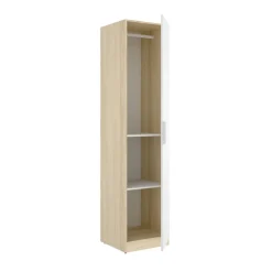 Armario Emax una puerta con barra y 2 estantes 203,5x45,5x51 cm