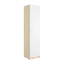 Armario Emax una puerta con barra y 2 estantes 203,5x45,5x51 cm