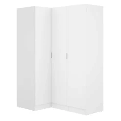 Armario esquinero Essen 2 módulos 3 puertas blanco 184x133x91 cm