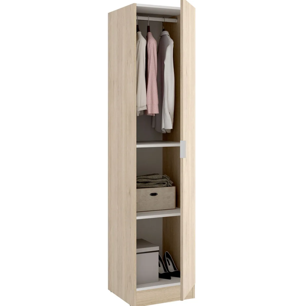 Armario Essen 1 puerta diseño personalizable 184x40x52 cm