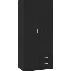 Armario Kei 2 puertas + 2 cajones 180x80x52 cm