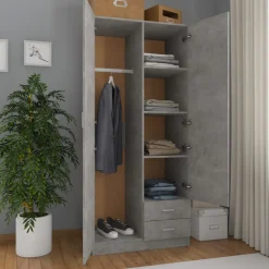 Armario Kei 2 puertas + 2 cajones 180x80x52 cm