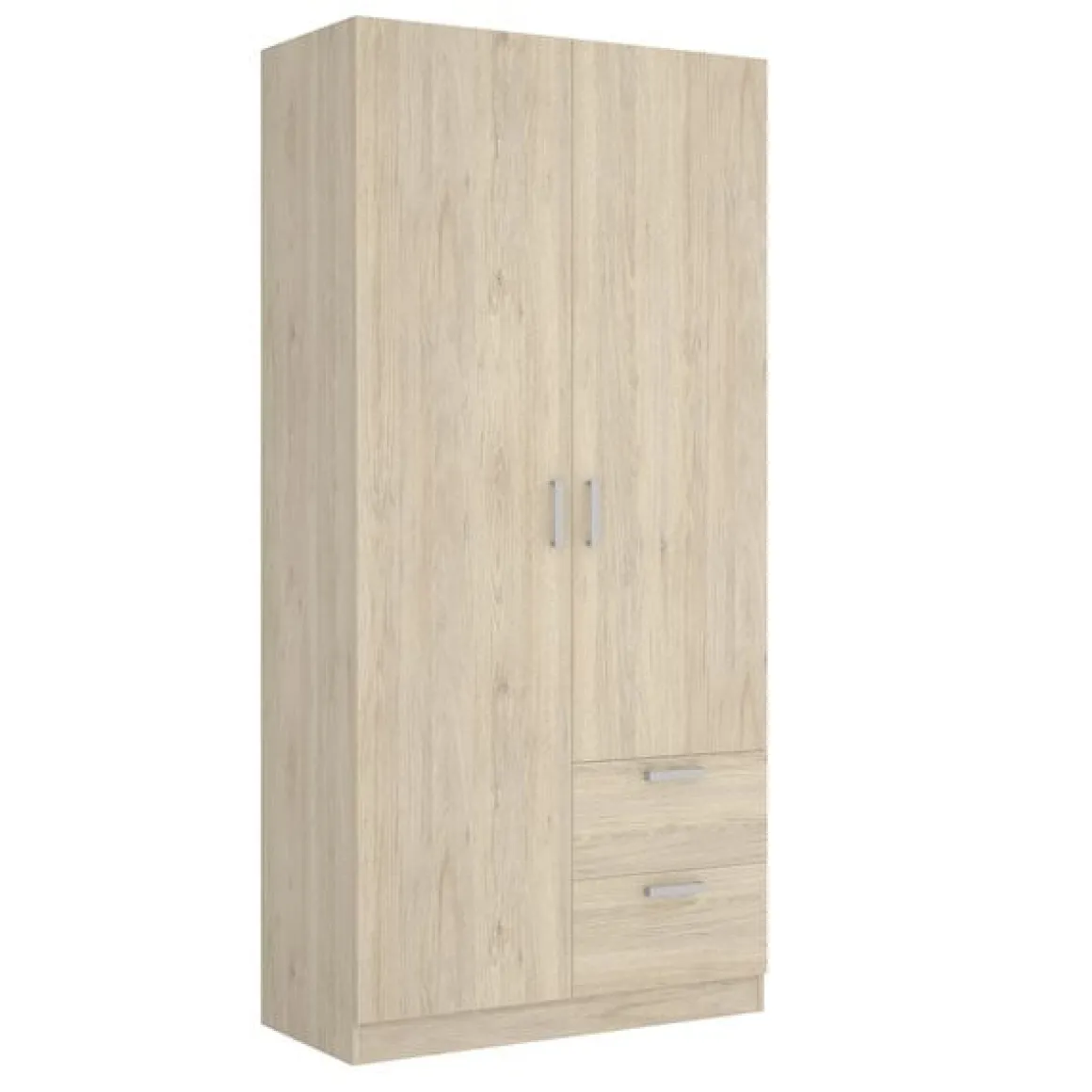 Armario Maxi 2 puertas abatibles con 2 cajones 215x100x52 cm