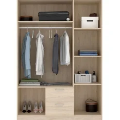 Armario Maxi 3 puertas+2 cajones 215x150x52 cm