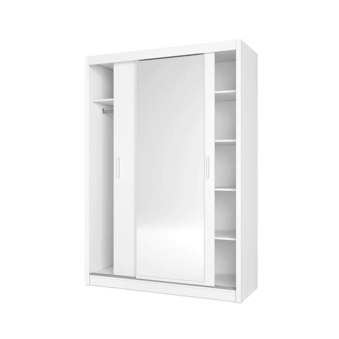 Armario Mijas 2 puertas correderas con espejo 215,5x150x58,9 cm