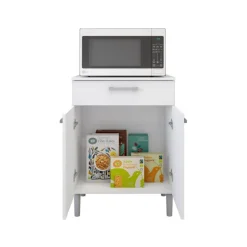 Armario Misha 2 puertas + 1 cajón blanco 83,5x60,8x38,8 cm