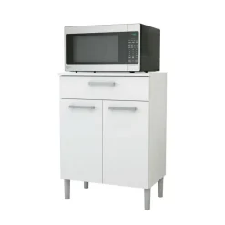Armario Misha 2 puertas + 1 cajón blanco 83,5x60,8x38,8 cm