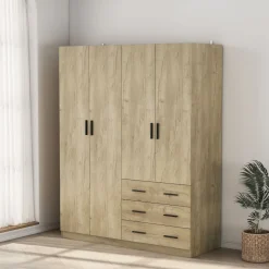 Armario Monamer 4 puertas con 3 cajones 200x160x57,5 cm
