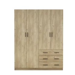 Armario Monamer 4 puertas con 3 cajones 200x160x57,5 cm