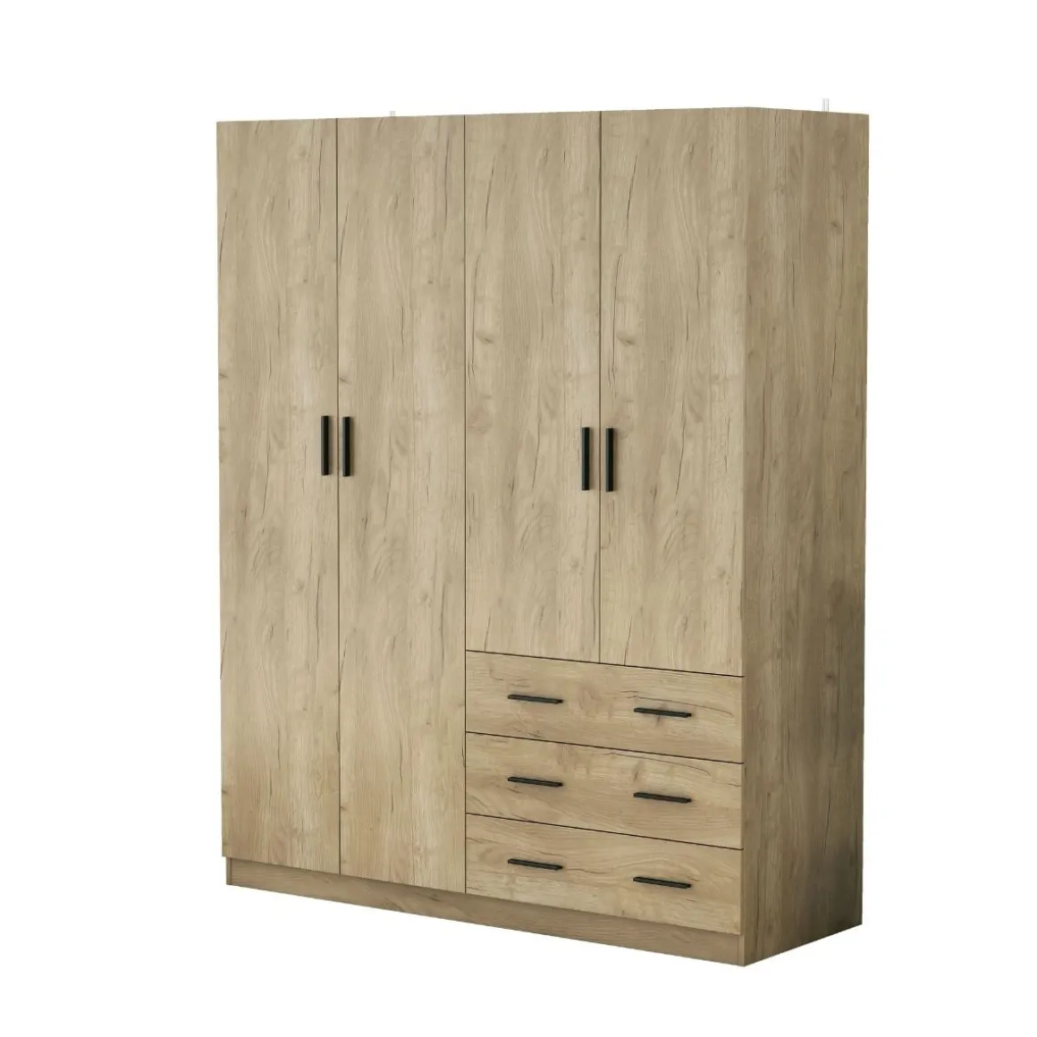 Armario Monamer 4 puertas con 3 cajones 200x160x57,5 cm