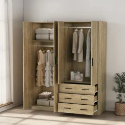 Armario Monamer 4 puertas con 3 cajones 200x160x57,5 cm