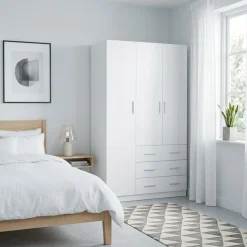Armario Monamer 4 puertas con 3 cajones 200x160x57,5 cm