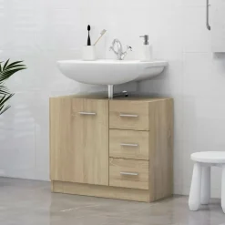 Armario para lavabo Kemba 1 armario + 3 cajones 54x63x30 cm