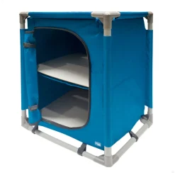Armario plegable para camping Aktive Camping 2 estantes azul 66x56x46 cm