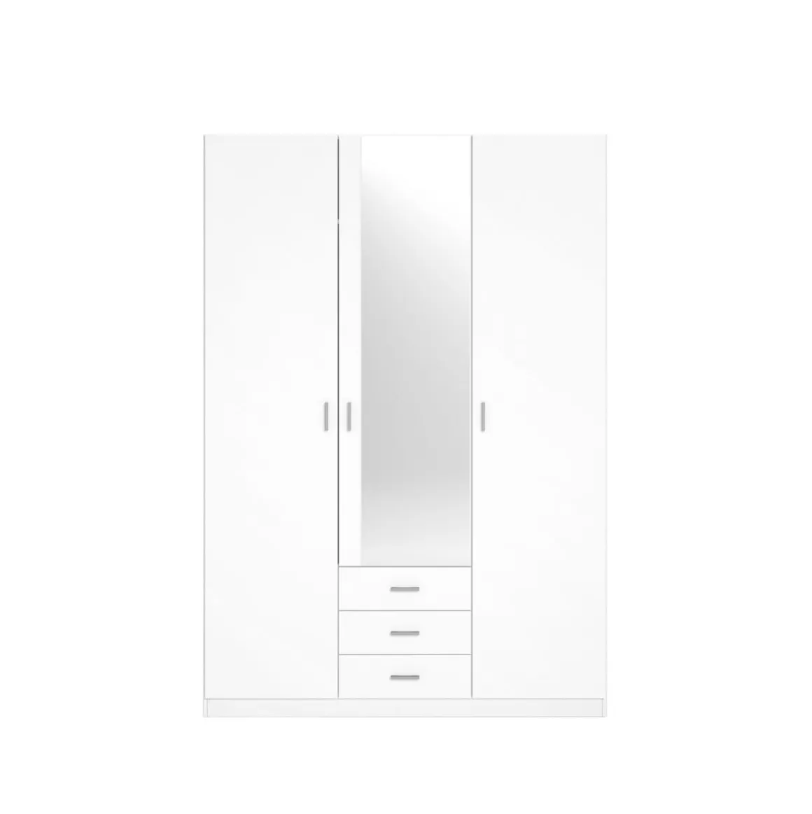 Armario Roma 3 puertas + 3 cajones con espejo 215x148,9x51 cm