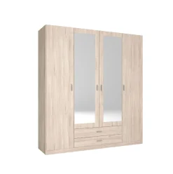 Armario Roma 4 puertas abatibles con 2 cajones 215,5x198x52,6 cm