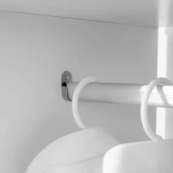 Armario ropero Adams Homcom con barra + 2 compartimentos blanco 128x60x40 cm