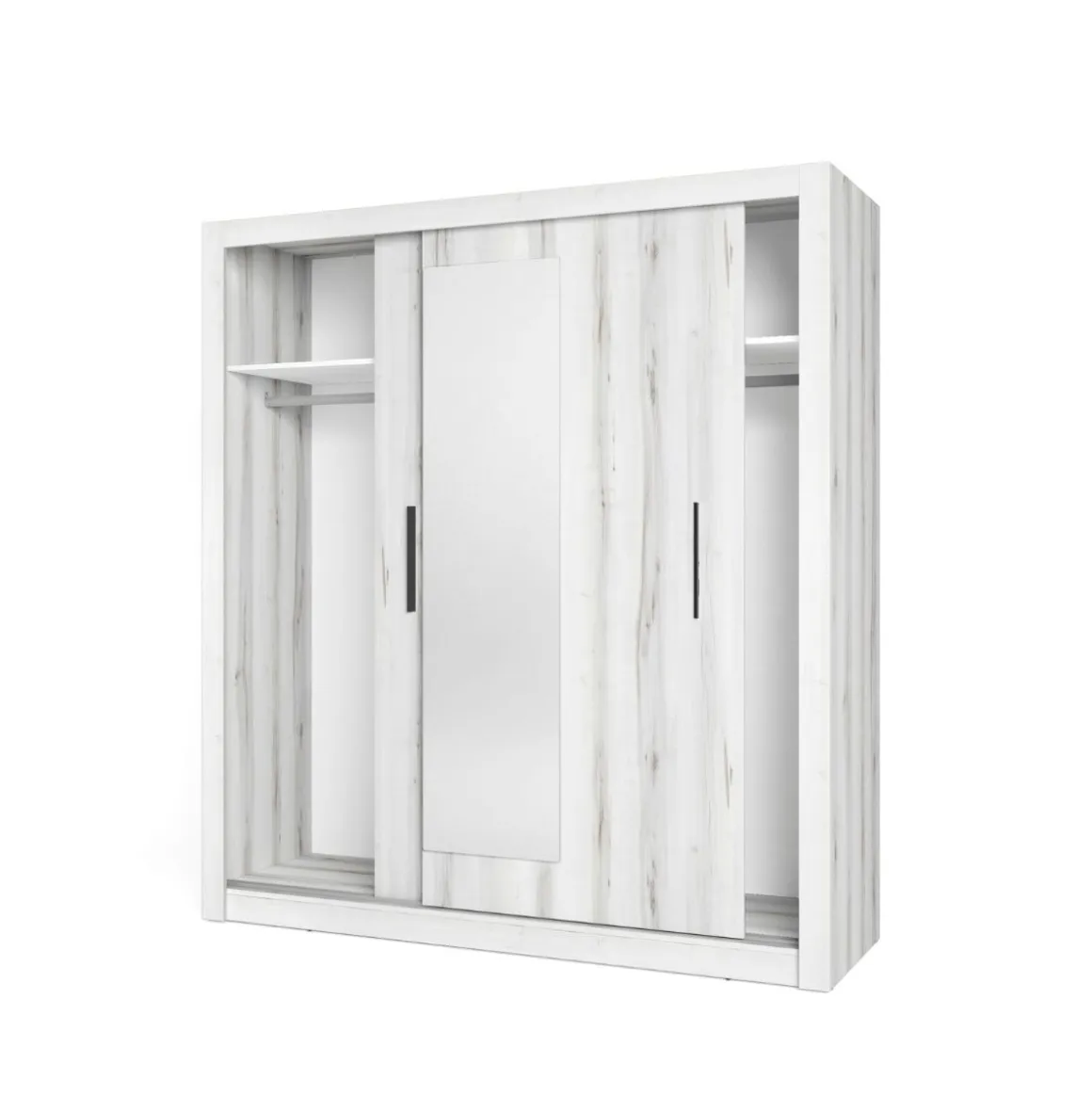 Armario Sava 2 puertas correderas con espejo 201x182x58,7 cm