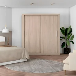 Armario Sava 2 puertas correderas 201x182x58,7 cm