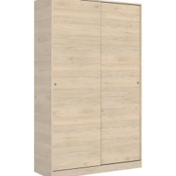 Armario Slide 2 puertas correderas natural 204x120x50 cm