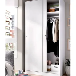 Armario Slide Plus 2 puertas correderas 204x100x50 cm