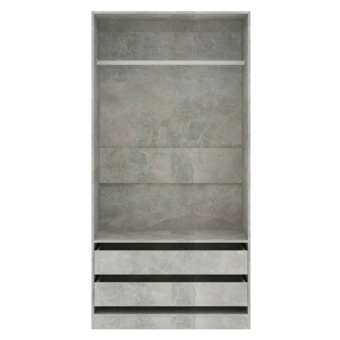 Armario Tsubaki 2 cajones diseño sin puertas 200x100x50 cm