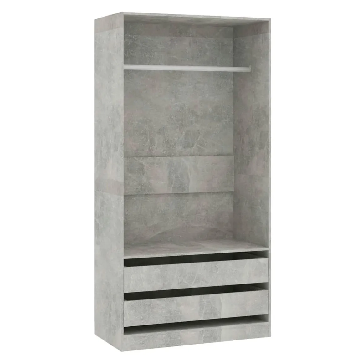 Armario Tsubaki 2 cajones diseño sin puertas 200x100x50 cm