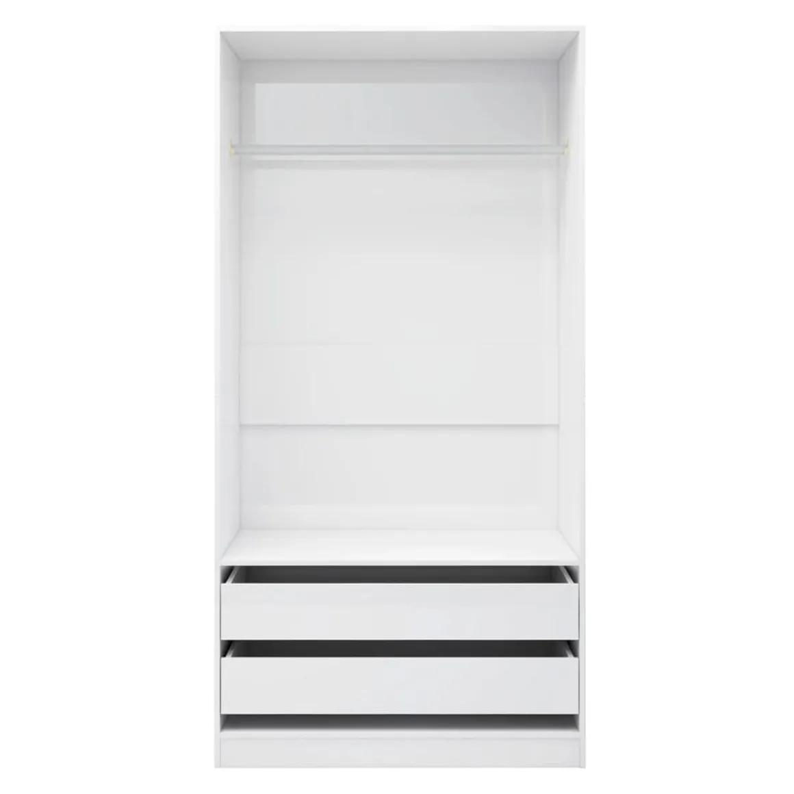 Armario Tsubaki 2 cajones diseño sin puertas 200x100x50 cm