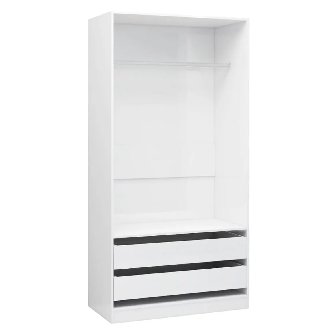 Armario Tsubaki 2 cajones diseño sin puertas 200x100x50 cm