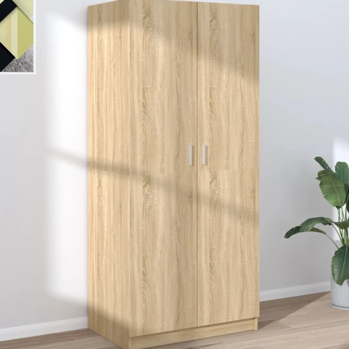 Armario Uma 2 puertas batientes 180x80x52 cm