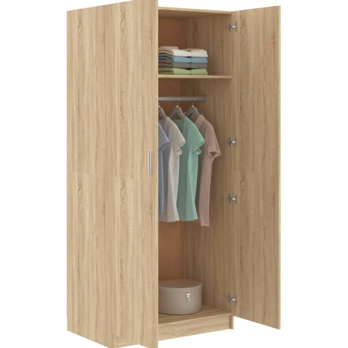 Armario Uma 2 puertas batientes 180x80x52 cm