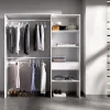 Armario vestidor Suit 2 barras con 4 compartimentos y 1 cajón 187x110-160x40 cm