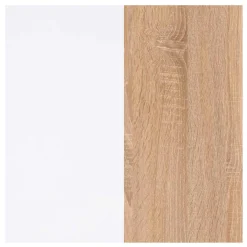 Armario Youth 2 puertas + 2 cajones blanco/madera 180x81,5x52 cm