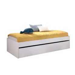 Aro de cama Lago con arrastre blanco 40x96x195 cm