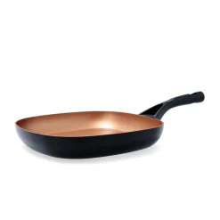 Asador Action Pyrex aluminio prensado negro/bronce 28 cm