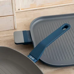 Asador Baltic Quid aluminio estampado gris/azul 39x28 cm