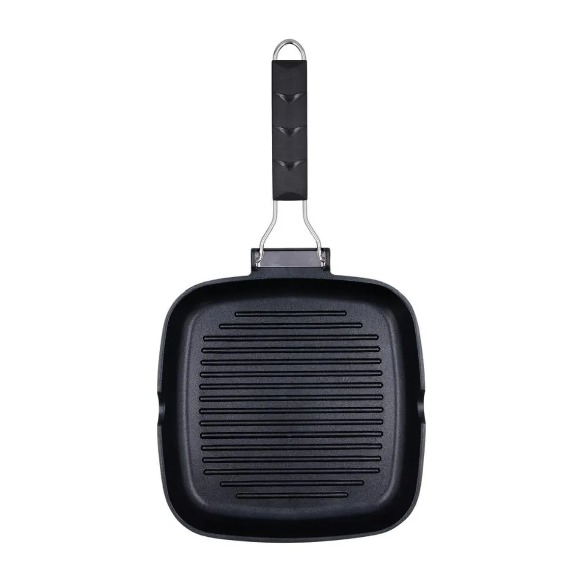 Asador Ebano Quid con asa plegable aluminio fundido 28 cm