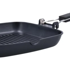 Asador Ebano Quid con asa plegable aluminio fundido 28 cm