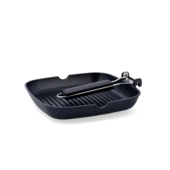 Asador Ebano Quid con asa plegable aluminio fundido 24 cm