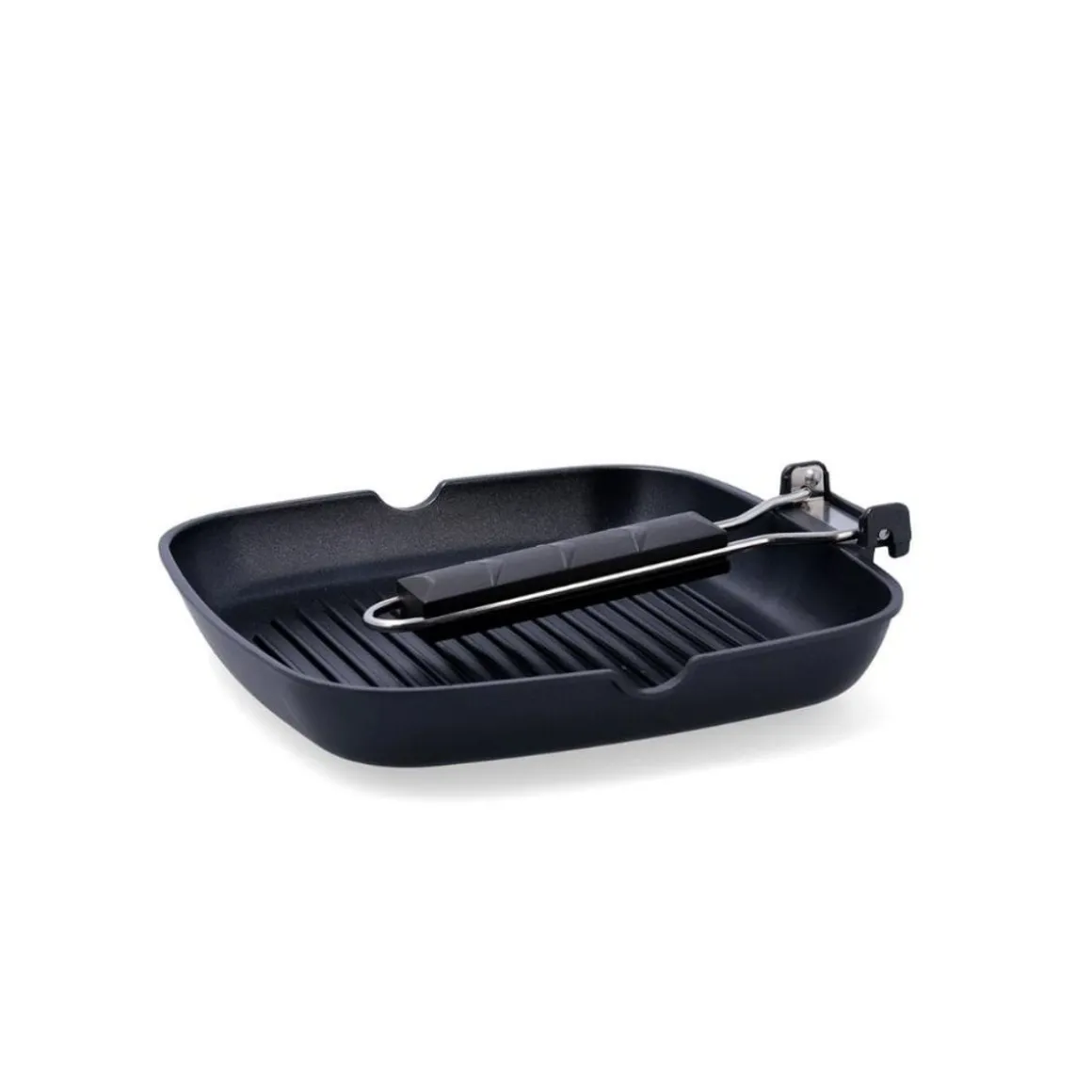 Asador Ebano Quid con asa plegable aluminio fundido 24 cm