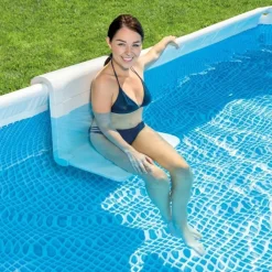Asiento para piscinas Intex Krystal Clear Pool Basics 51,5x50,5x39,5 cm