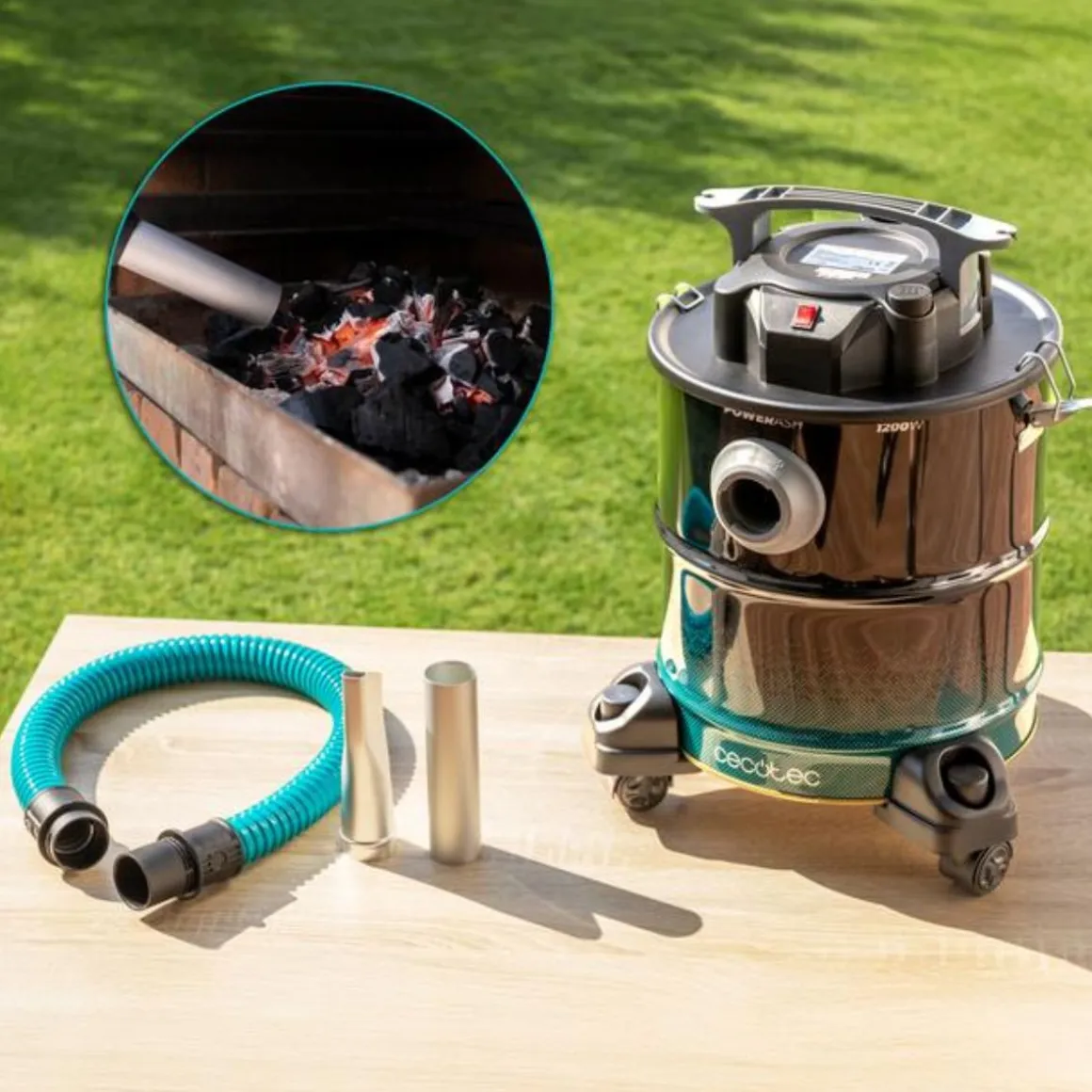 Aspirador de cenizas Cecotec Conga Ash 5000 Free 1200W 20L 18kPa acero inox
