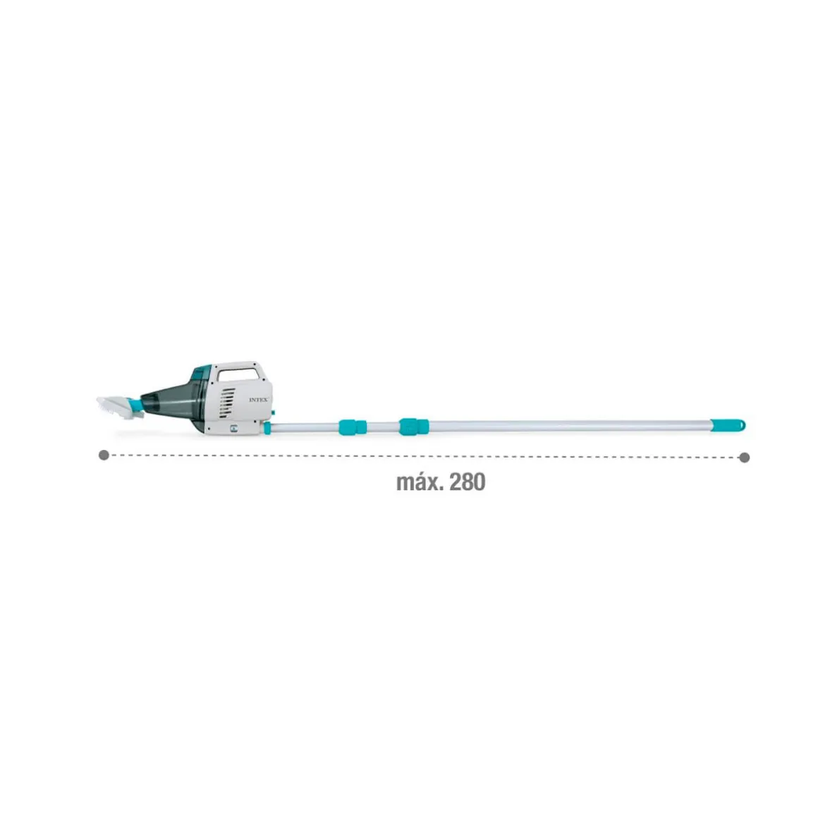 Aspirador de piscina Intex manual con accesorios batería recargable